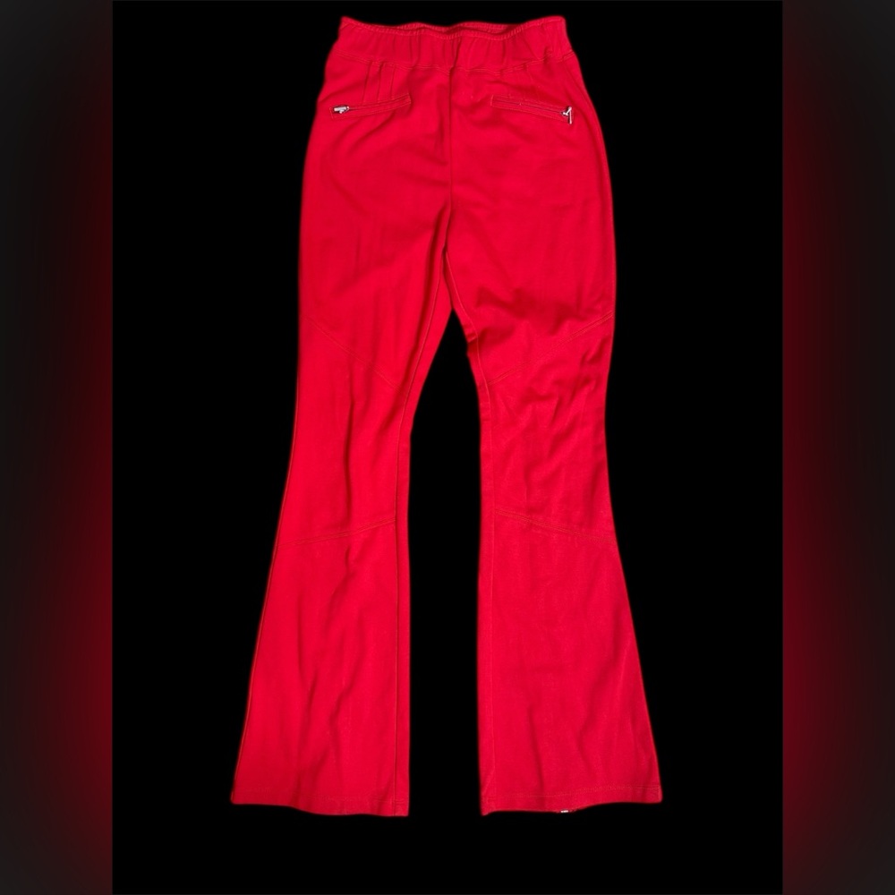 Maeve Anthropologie Red Pullon Split Hem Trouser Pant Size XS - Picture 4 of 6